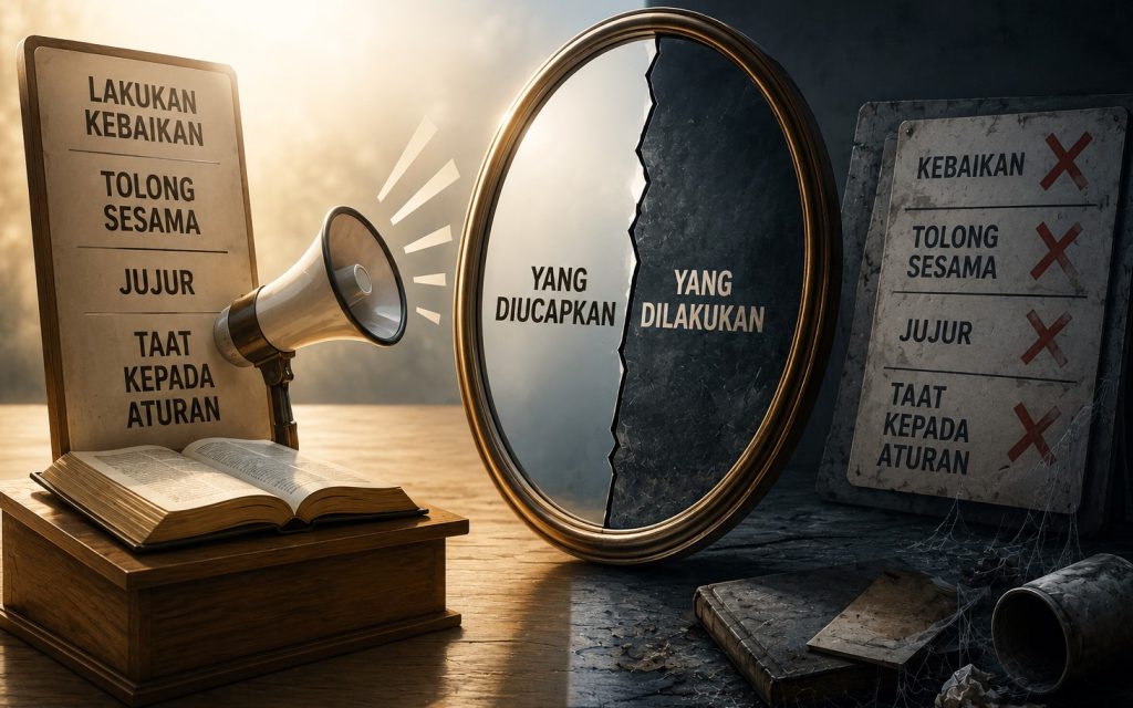 MEMERINTAHKAN YANG MA’RUF TETAPI TIDAK MENGAMALKANNYA: ANCAMAN DAN HUKUMAN BERAT