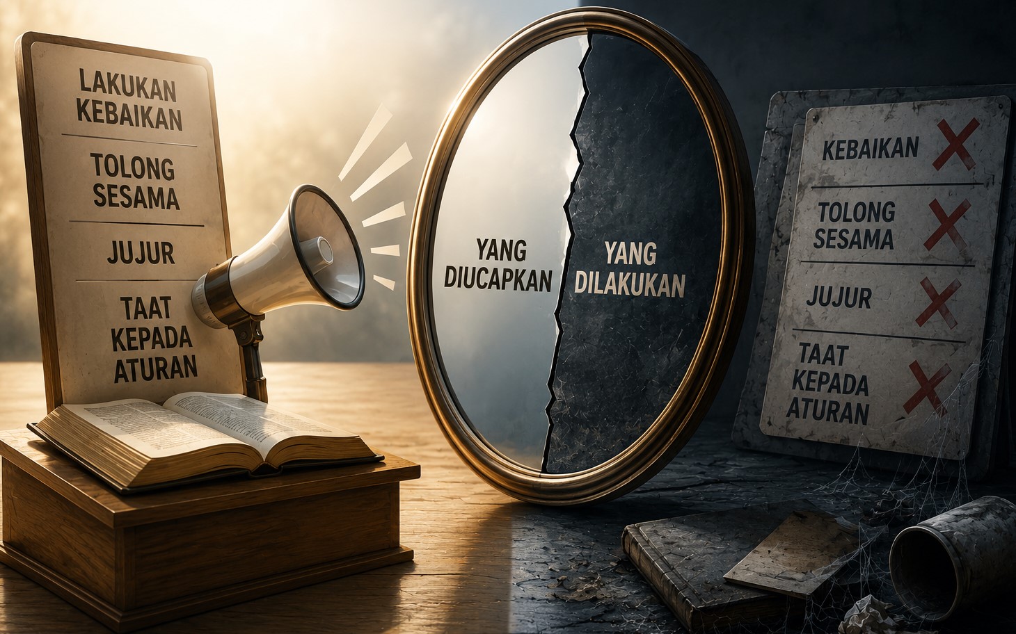 MEMERINTAHKAN YANG MA’RUF TETAPI TIDAK MENGAMALKANNYA: ANCAMAN DAN HUKUMAN BERAT