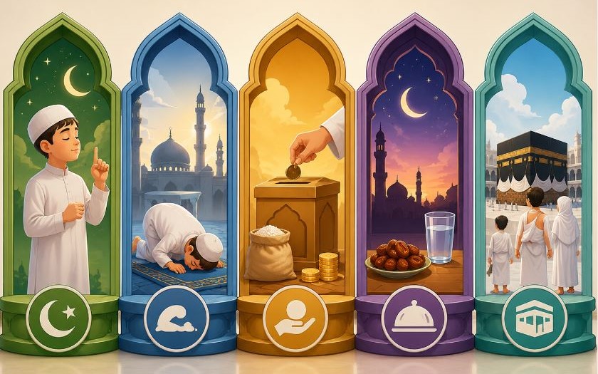 HIKMAH LIMA RUKUN ISLAM DAN MANFAATNYA BAGI KEHIDUPAN