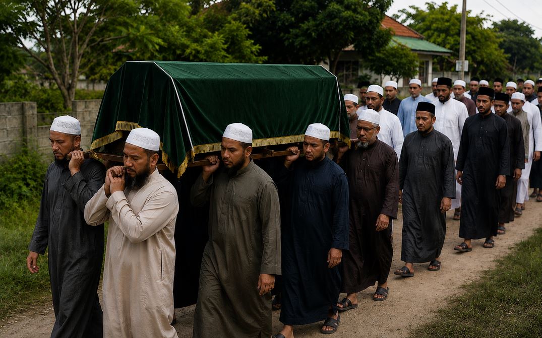 MEMBAWA JENAZAH DAN MENGIRINGINYA