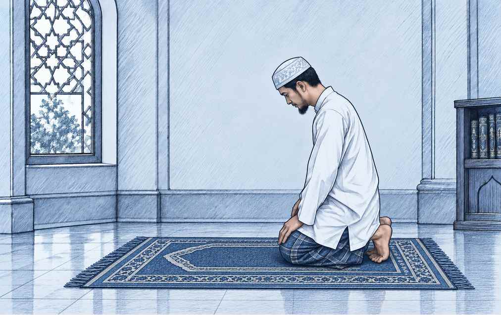 TATA CARA TURUN UNTUK SUJUD SESUAI SUNAH